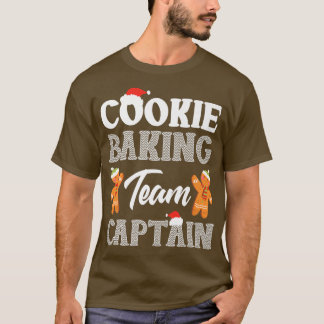 Kapitein Gingerbrood voor kerstkoekjesbakken T-shirt