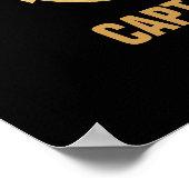 Kapitein, Gold Anchor Poster (Hoek)