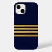Kapitein gouden strepen Case-Mate iPhone case (Achterkant)