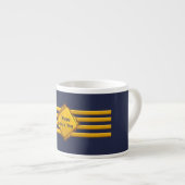 Kapitein gouden strepen espresso kop (Voorkant rechts)