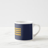 Kapitein gouden strepen espresso kop (Rechts)