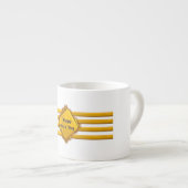 Kapitein gouden strepen espresso kop (Voorkant rechts)