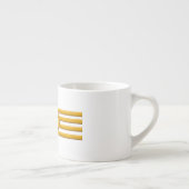 Kapitein gouden strepen espresso kop (Rechts)