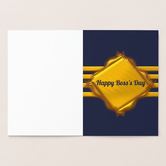 Kapitein gouden strepen folie kaarten (Binnen)