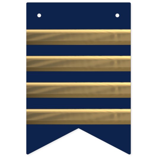 Kapitein gouden strepen vlaggetjes (Tweede vlag)
