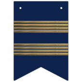 Kapitein gouden strepen vlaggetjes (Derde vlag)
