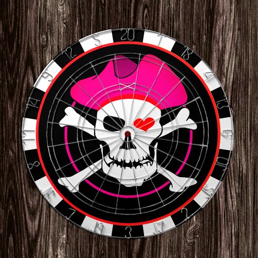 Kapitein Grace Dartboard & Pirates Flag, Skull gam Dartbord