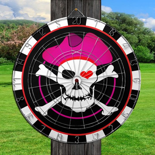 Kapitein Grace Dartboard & Pirates Flag, Skull gam Dartbord