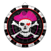 Kapitein Grace Dartboard & Pirates Flag, Skull gam Dartbord (Voorkant)