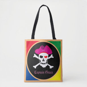 Kapitein "Grace" en Piraten - Schaaleiland/Meisjes Tote Bag