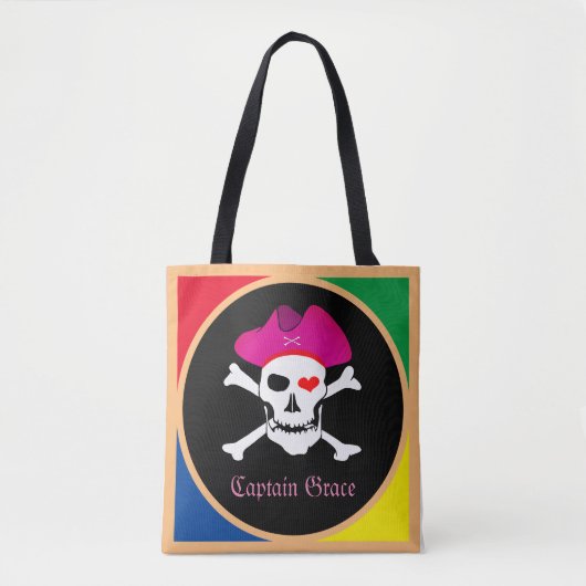 Kapitein "Grace" en Piraten - Schaaleiland/Meisjes Tote Bag (Voorkant)