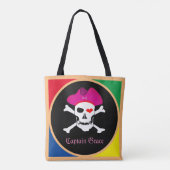 Kapitein "Grace" en Piraten - Schaaleiland/Meisjes Tote Bag (Achterkant)