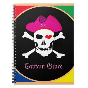 Kapitein "Grace" & Piraten - Schateiland /Meisjes Notitieboek