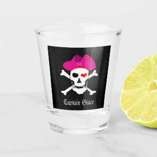 Kapitein Grace & Pirates Flag, Skull/Party drinken Shot Glas