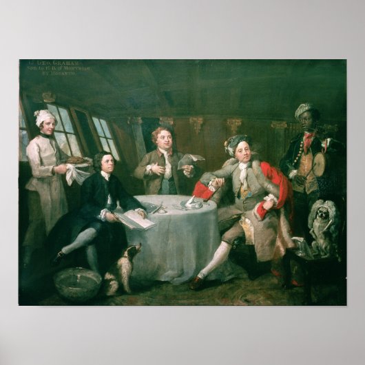 Kapitein Graham in zijn Cabin Poster (Voorkant)