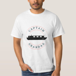 Kapitein Grandad (zwart-wit) T-shirt