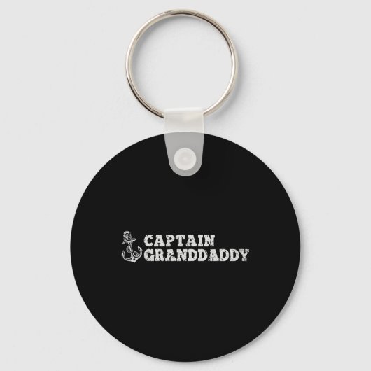 Kapitein Granddaddy Zeilboot Anker Fun Sleutelhanger (Voorkant)