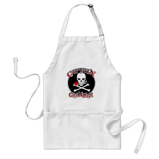 Kapitein Grandma Apron Standaard Schort (Voorkant)
