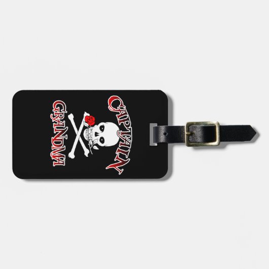 Kapitein Grandma Bagagelabel (Voorkant horizontaal)