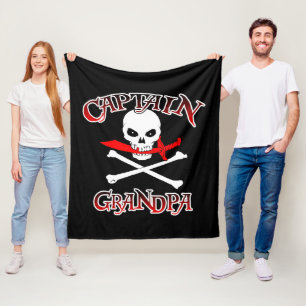 Kapitein Grandpa Fleece Deken
