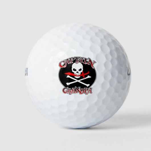Kapitein Grandpa Golf Balls Golfballen (Voorkant)