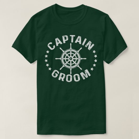 Kapitein Groom Sailship Sailship Saili T-shirt (Design voorkant)