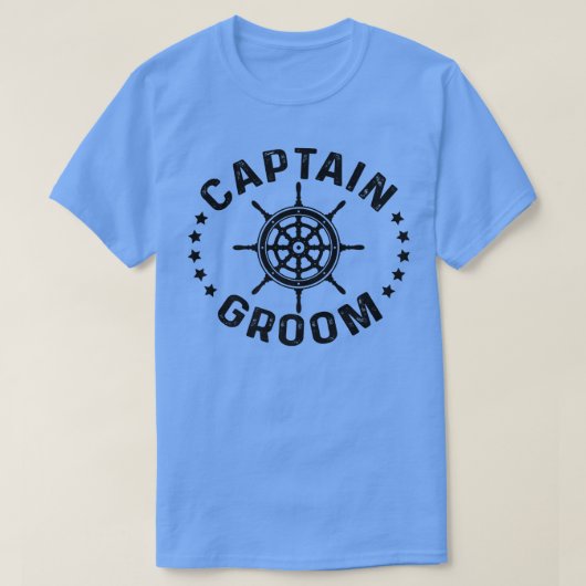Kapitein Groom Sailship Sailship Saili T-shirt (Design voorkant)