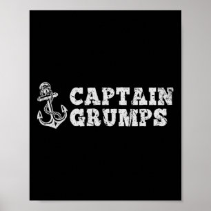 Kapitein Grumps Zeilboot  Boat Anchor Poster