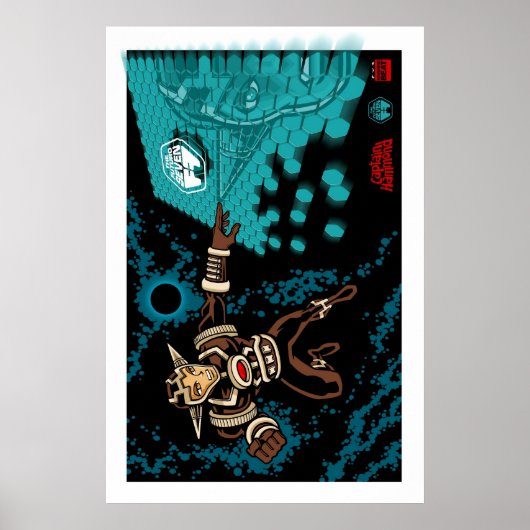 Kapitein Hammond tegen de Futuro Seven Poster (Voorkant)