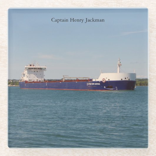 Kapitein Henry Jackman 2021 glas onderzetter (Voorkant)