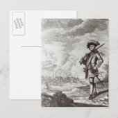 Kapitein Henry Morgan in de zak Briefkaart (Voorkant / Achterkant)