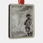 Kapitein Henry Morgan in de zak Metalen Ornament (Rechts)