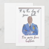 Kapitein Holt Birthday Kaart (Voorkant / Achterkant)