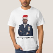 Kapitein Holt Kerstmis Dit is echt een vreugde T-shirt (Voorkant)