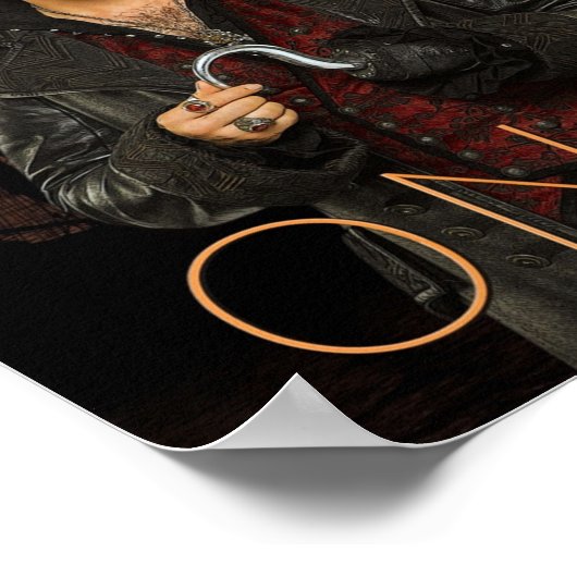 Kapitein Hook Comic Sunset Poster (Hoek)