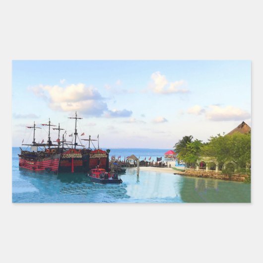 Kapitein Hook Pirate Ship, Stickers van Cancun (Voorkant)