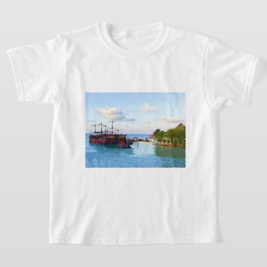 Kapitein Hook Pirate Ship, T-shirt van Cancun (Laagn)
