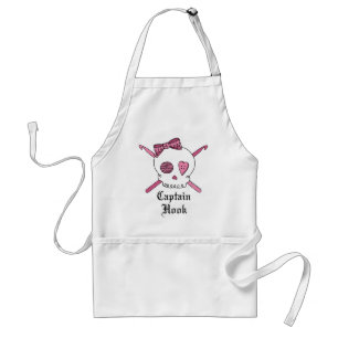 Kapitein Hook Skull & Crochet Hooks (Roze) Standaard Schort