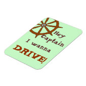 Kapitein Humoureuen Green Magneet (Linkerzijde)