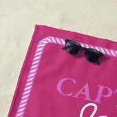 Kapitein ID402, penseel en anchor Pink Strandlaken (In situ)