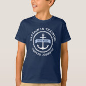 Kapitein in in training ankergrenzenschip t-shirt (Voorkant)