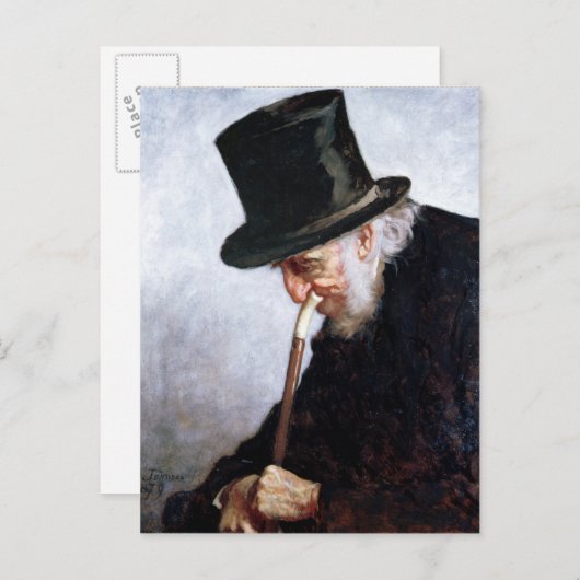 Kapitein in in Zee uit Massachusetts, 1879 Briefkaart (Voorkant / Achterkant)