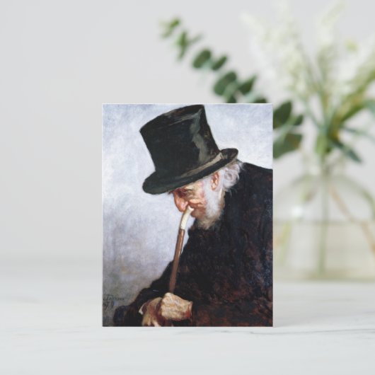 Kapitein in in Zee uit Massachusetts, 1879 Briefkaart (Staand voorkant)