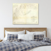 Kapitein Island E, W Canvas Afdruk (Insitu (Slaapkamer))