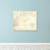 Kapitein Island E, W Canvas Afdruk (Insitu (Houten vloer))