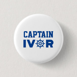 Kapitein Ivor Ronde Button 3,2 Cm