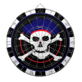 Kapitein Jack Dartboard en Pirates Flag, Skull/gam Dartbord (Voorkant)