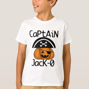 Kapitein Jack=O Halloween-overhemden en -geschenke T-shirt
