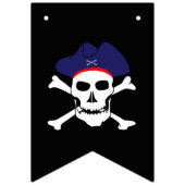 Kapitein Jack, Pirates Bunting Flags, Boat Party Vlaggetjes (Tweede vlag)
