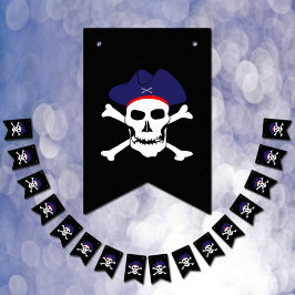 Kapitein Jack, Pirates Bunting Flags, Boat Party Vlaggetjes